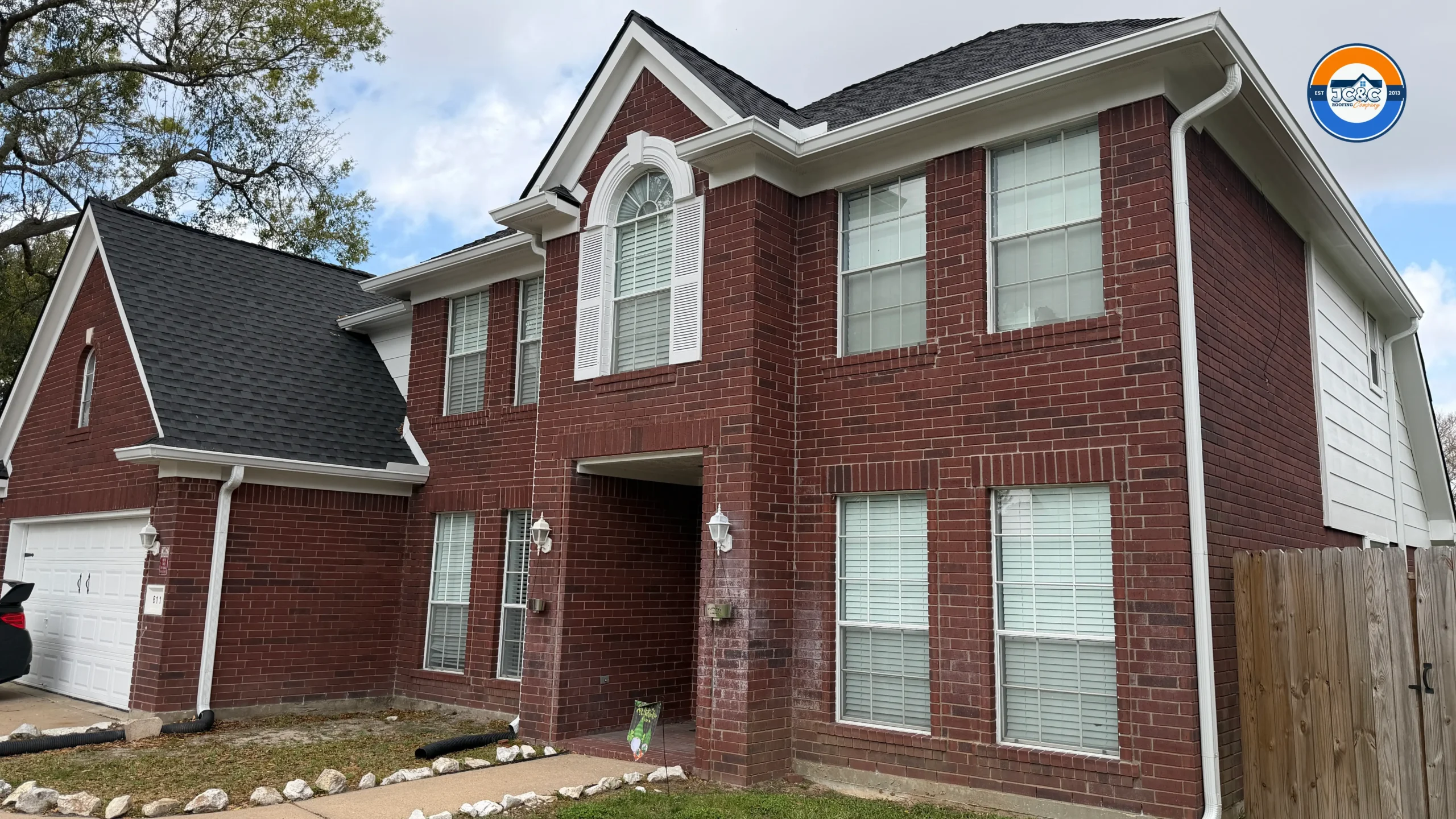 Residential siding and roofing completed