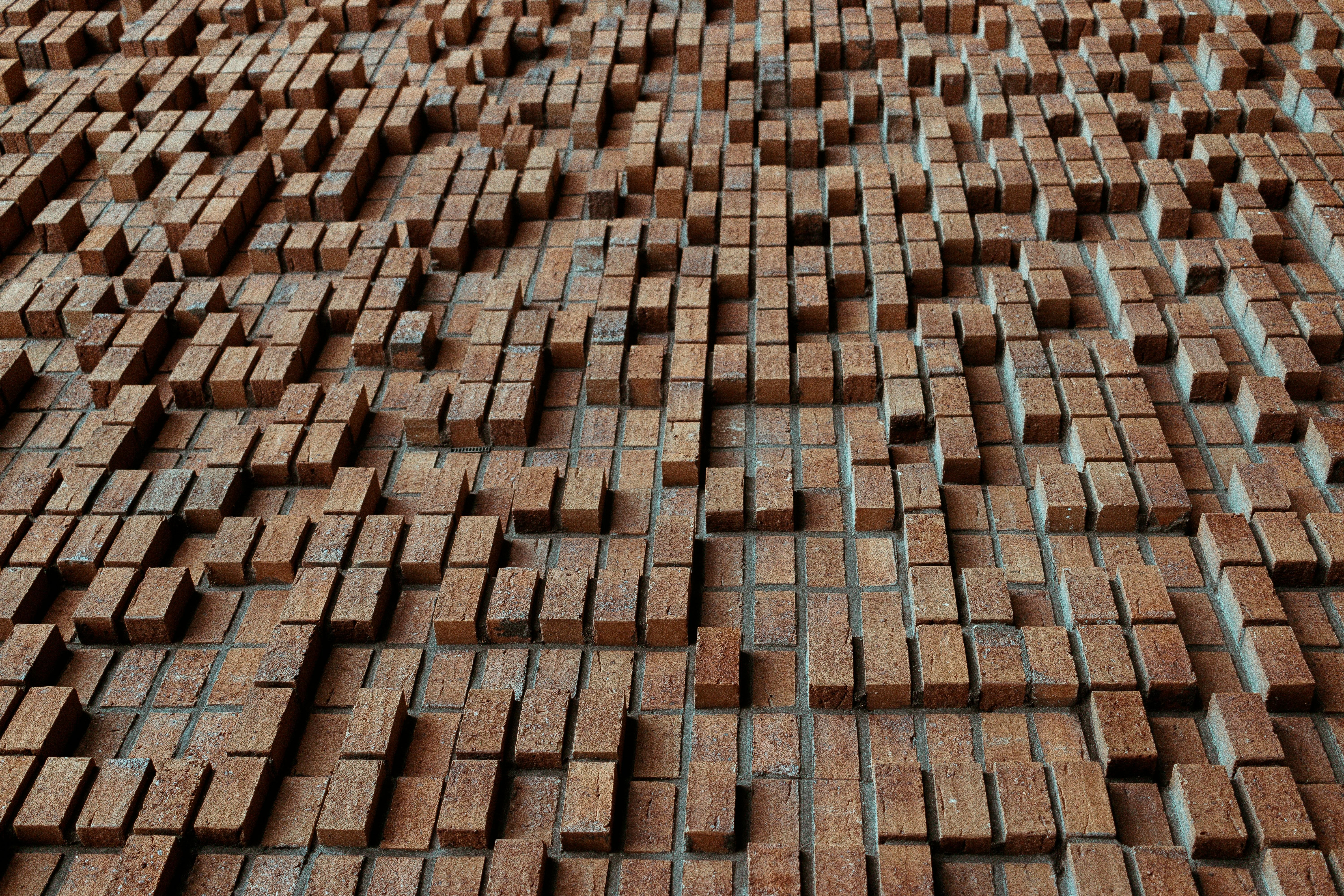 Decorative brick pattern on wall